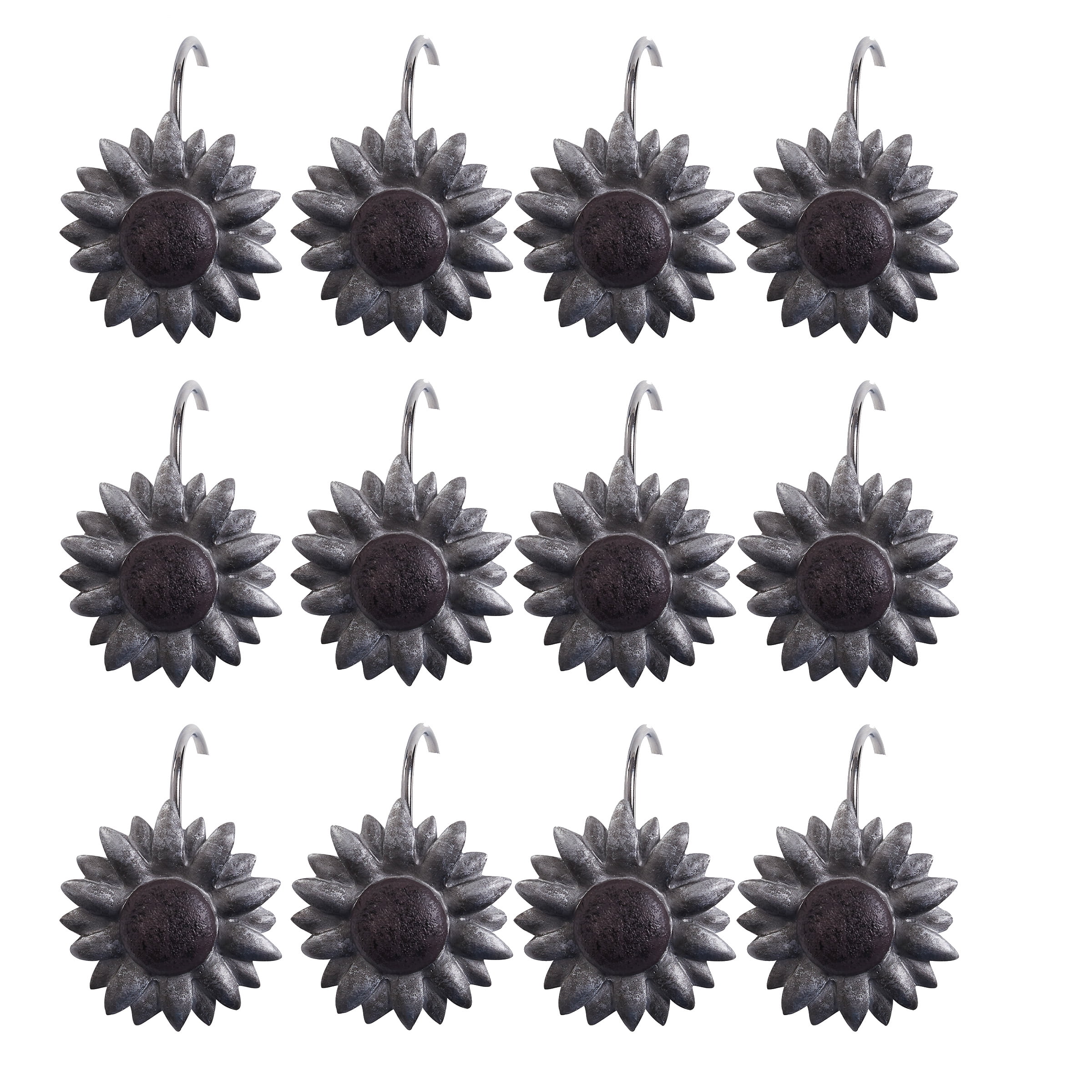Park Designs Antique Farmhouse Sunflower Shower Curtain Hooks