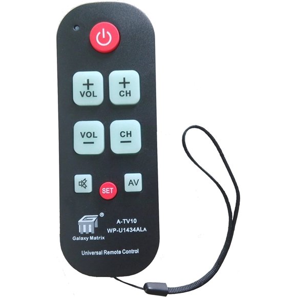 Control Remoto Universal Amazshop247 ATV10 Botones Grandes Impermeable para Television