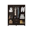 thumbnail image 2 of Ropero Closet Moderno Lotus 6 Puertas Y 2 Cajones Tabaco, 2 of 4