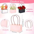 thumbnail image 2 of 30 packs of flower paper gift bags - portable rectangular flower hand-held waterproof box with handle, suitable for wedding arrangements, florist gift bags, Mother's Day, 2 of 3