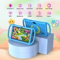 thumbnail image 3 of Tedupee Kids Tablet, 7 inch Android 13 Tablet for Kids, Quad Core Processor, 2GB RAM+32GB ROM, 1024 x 600 IPS, Wifi, Bluetooth,Parental Control - Blue, 3 of 8
