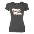 thumbnail image 2 of Wild Bobby Retro Cheer Mom Girl Sports Women Slim Fit Junior Tee, Dark Grey, Large, 2 of 5