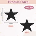 thumbnail image 2 of 100 Pcs Recortes de Estrellas Negras, Recortes de Estrellas de Papel Dobladas de 6 Pulgadas, 2 of 6