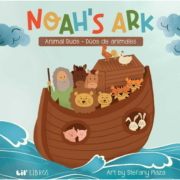 Noah's Ark: Animal Duos / DÃºos de Animales (Bilingual: English/Spanish), (Board Book)