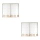 thumbnail image 1 of Ounissouiy Cortinas transparentes para ventana, colgante de cenefa de estilo Simple, diseño de escena de estudio para sala de estar, cortinas Café 1.5*1.2 m 2Conjunto, 1 of 6