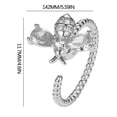 thumbnail image 3 of Fiudx Anillos de Abeja, Elegante Conjunto de Joyas de Cobre, Elegante Anillo de Diamantes para El Dedo Índice, Regalo para Banquetes, Accesorio de Moda para Mujer, Cómodo para Uso Diario, Diseño Únic, 3 of 4