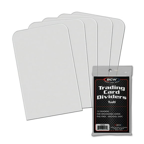 BCW Tall trading card dividers