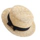 thumbnail image 5 of Worallymy sombreros de paja de verano para niñas Top de cúpula cintas de paja para bebés y niños sombrero de playa gorra transpirable para vacaciones en Panamá Worallymy JD735801135, 5 of 6