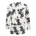 thumbnail image 7 of Cyber&Monday Deals USSUMA Womens Blouses and Tops Dressy Womens Boho T-Shirts Casual Floral Print V Neck Long Sleeve Loose Blouses Shirts Tops, 7 of 7