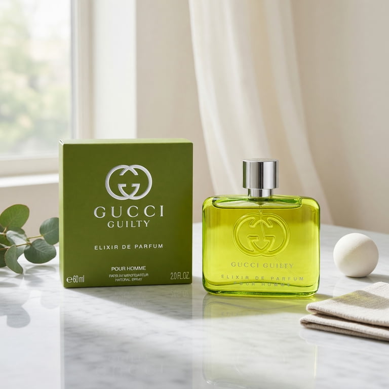 Gucci Guilty Elixir de Parfum Pour Homme, 2.0 fl. oz. 60ml, Woody