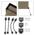 thumbnail image 4 of Royalcraft Cordless Outdoor Roller Sun Shade with Pole，8'Wx8'H 420GSM 95% Blockout Waterproof Outdoor Blinds Roll Up for Gazebo Porch, Deck, Pergola,Brown, 4 of 12