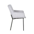 thumbnail image 4 of Porthos Home Remy Dining Chairs With Arms, Fabric And Iron Legs, 4 of 7