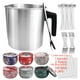 thumbnail image 1 of Juego de taza para cera de 1,2 litros/taza para derretir cera de 3 litros Taza para derretir cera Vela de aromaterapia casera Taza para derretir cera, 1 of 5
