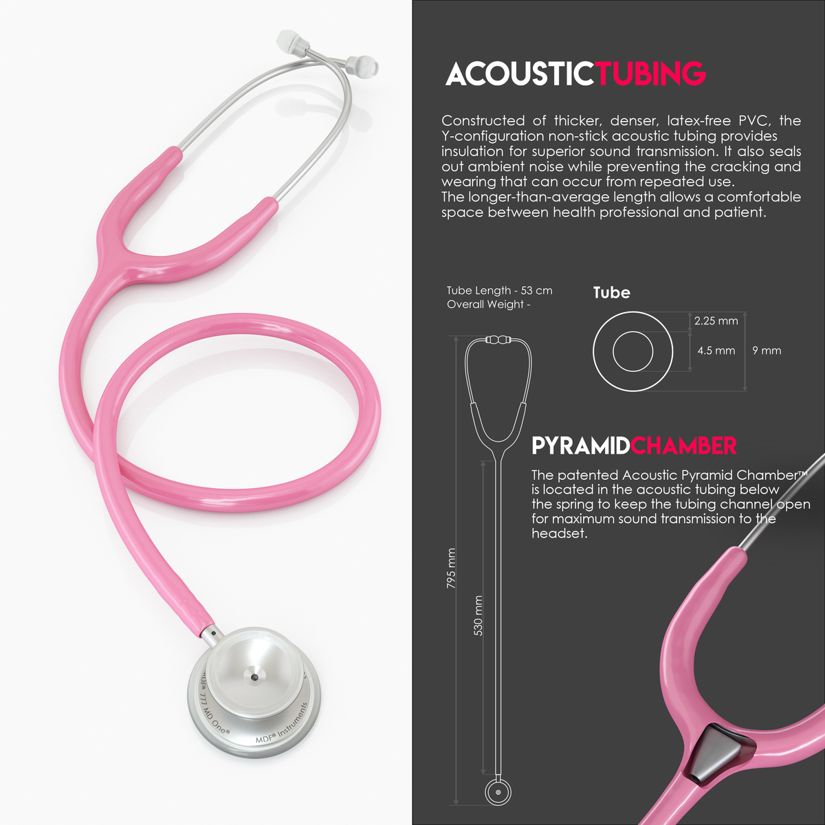 MDF® MD One® Stainless Steel Stethoscope