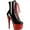 Black Patent/Red Chrome, variant on Women's Pleaser Adore 1020