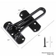 thumbnail image 2 of Insurance Door Bolt Anti-theft Room Bar Door Buckle Lock Chain Stainless Bedroom, 2 of 9