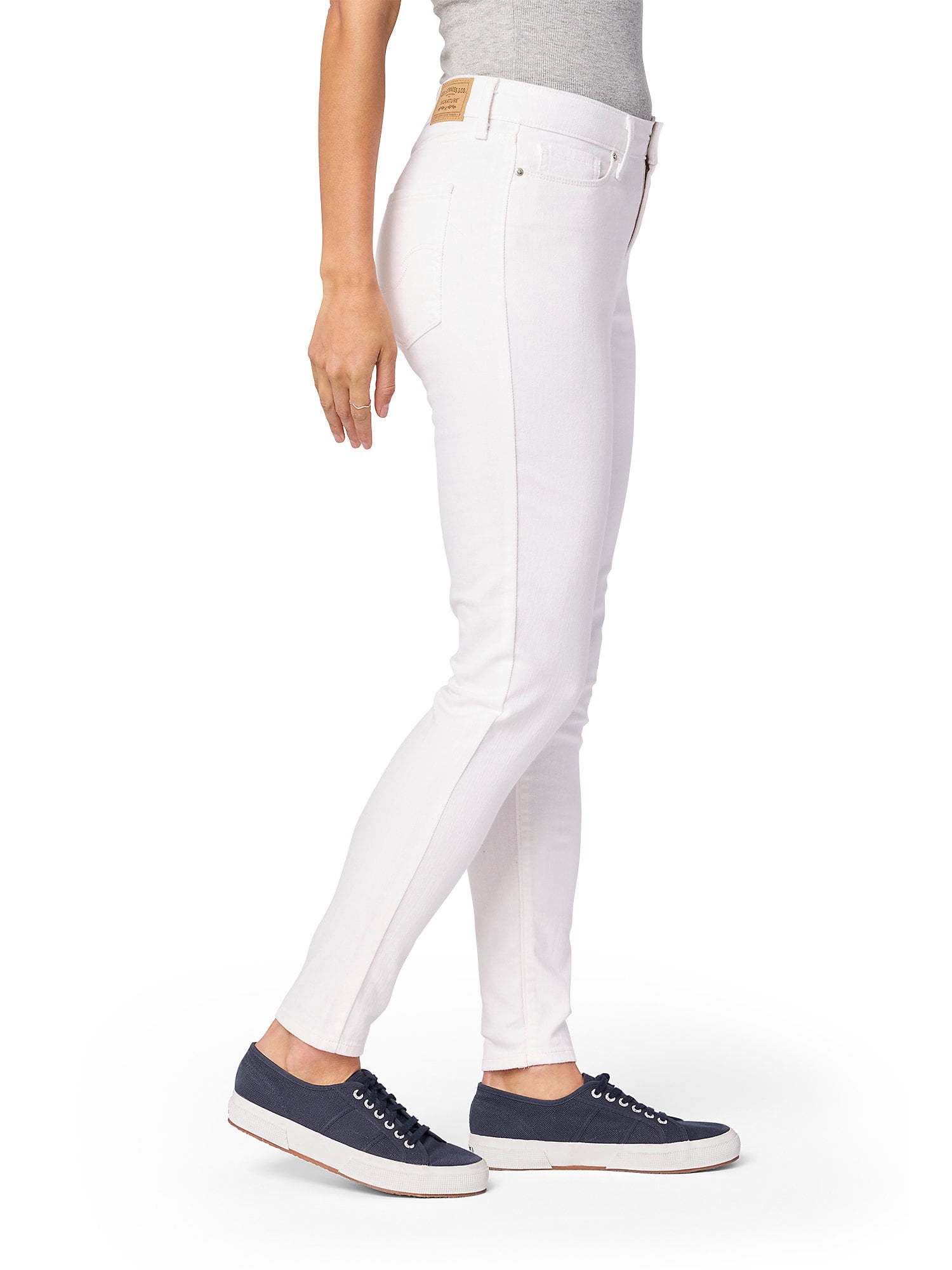 Levi Strauss Signature Women's and Women's Plus High Rise Skinny Jeans, Inseams: Short, Regular and Long, Sizes 2-28