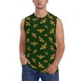 thumbnail image 3 of Uemuo Hohey Bee Pattern Men's Sleeveless T-Shirt,Muscle Athletic Tank Top, Moisture-wicking Quick-dry Breathable Classic Tee Top for Gym Run Outdoor Sports-X-Large, 3 of 8