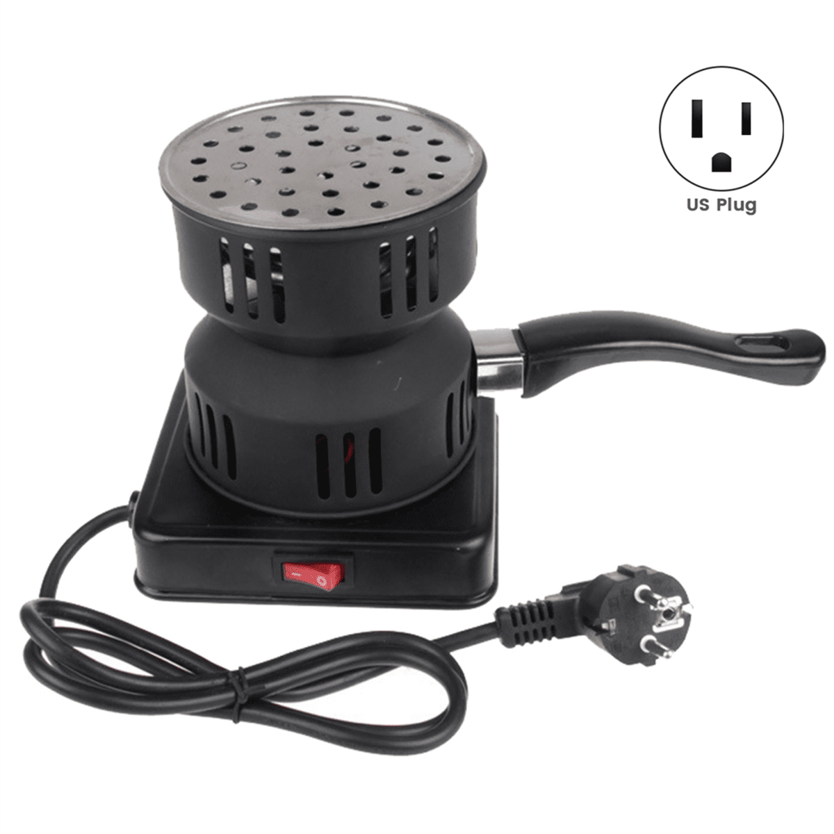 Multifunctional Charcoal Ignition Stove, Fast Heating Coal Stove, Electric Stove, Barbecue, Kitchen Appliance US Plug