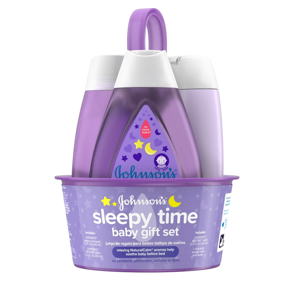 Johnson's Sleepy Time Relaxing Baby Bedtime Gift Set, 4 items Walmart