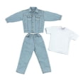 thumbnail image 1 of Ropa para muñecos masculinos a escala 1/6, ropa hecha a mano, trajes elegantes y cuidados. Traje vaquero ligero, 1 of 9