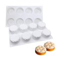 thumbnail image 1 of Moldes de silicona para hornear, molde redondo acanalado para pasteles, bandejas antiadherentes para hornear para moldes de gelatina, mousse, pasteles, pan y gelatina, C, 1 pieza, 1 of 4