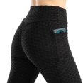 thumbnail image 4 of Pantalones de yoga con bolsillos a la moda para mujer, mallas absorbentes del sudor, ajustadas, con realce de cadera y alta elasticidad para mujer, 4 of 6