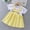 Yellow, variant on Kids Girls Casual Dresses, Short Sleeve Printed Cute Cotton Summer Dress Yellow Size 1T