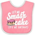 thumbnail image 3 of Inktastic Let Me Smash Cake Its My Birthday Girls Baby Bib, 3 of 4