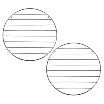 OFFIGAM 2Pcs Stainless Steel Hot Plate Pad for Kitchen Countertop Heat Resistant Pot Holder