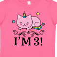 thumbnail image 4 of Inktastic Third Birthday Cat Unicorn Girls Toddler T-Shirt, 4 of 5