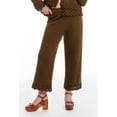 thumbnail image 4 of June & Vie Women's Plus Size Ruffle Detail Sweater Pant, 4 of 5