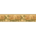 thumbnail image 2 of Yellow Flowers Retro Wallpaper Border Paint by Design, Roll 15' x 5.25'', 2 of 3