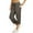 Gray-Ca3, variant on Capri Joggers Womens Elastic Waist Adjustable Lightweight Cargo Pants Drawstring Pull on Stretch Cinch Bottom Baggy Pants with Pockets Army Green XXL
