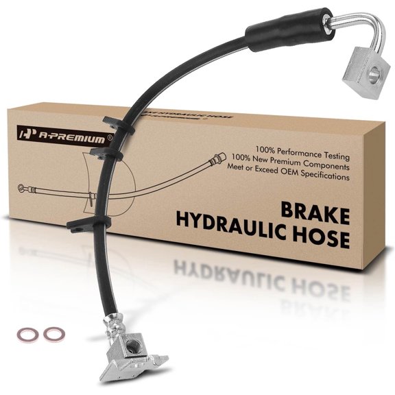 A-Premium Front Driver Brake Hydraulic Hose Compatible with Dodge and SRT Models - Viper 2003-2006 2008-2010 2013-2017 - Replace# 5290043AA