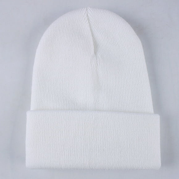 FUNUONY BIG Sale!! Beanie for Men Women Unisex Knit Cuffed Plain Winter Beanies Hats Skull Cap Hat Warm Unihop Hip Ski Knitting Winter Caps White One Size