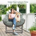 thumbnail image 2 of Comfortable Outdoor Rattan Rocking Chair with Padded Cushion Ideal for Front Porch, Living Room, Patio or Garden Perfect for Relaxation and Leisure Time Enjoyment, 2 of 12