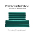 thumbnail image 2 of MR&HM Satin Bed Sheets, Queen Size Sheets Set, 6 Pcs Silky Bedding Set, Teal, 2 of 6
