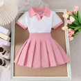 thumbnail image 2 of Gerichy Girls Summer Outfits, 3PC Girls Suit Comfortable Breathable Fashion Outdoor Leisure Short Sleeve Shorts Suit, 2 of 8