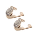 thumbnail image 3 of 2 protectores puntiagudos para zapatos, puntera de tacón alto, Color sólido duradero de Metal para mujer, Accesorios de reparación elegantes, gorra Oro, 3 of 10