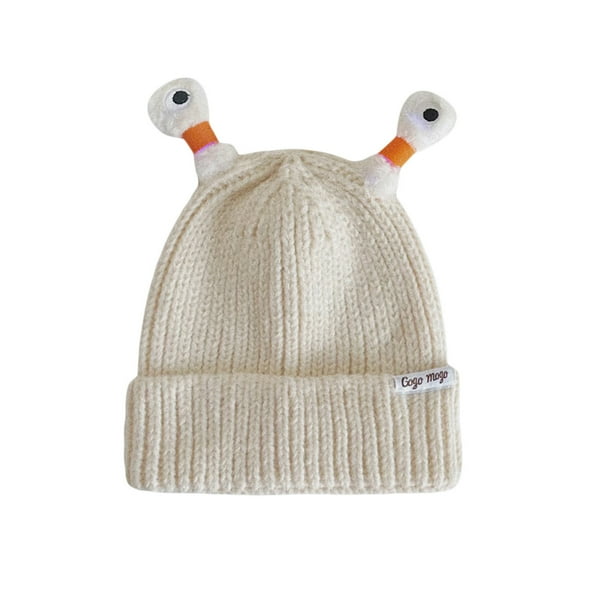Sunloudy Gorro de lana de invierno para niños y adultos, gorros tejidos de dibujos animados con tentáculos iluminados retráctiles, gorros suaves y cálidos Sunloudy moda