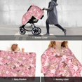 thumbnail image 5 of Balery Rose Flowers Printed Nursing Cover Breastfeeding Scarf - Baby Car Seat Covers, Infant Stroller Cover, Carseat Canopy for Girls and Boys, 5 of 9