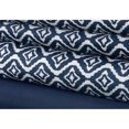 thumbnail image 2 of Sheet Set 3PC T Ikat Printed Solid Navy, 2 of 2