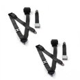 thumbnail image 1 of Black Retractable Bucket Seat Belt Kit for VW Karmann Ghia Airplane 3 Point - 2 Belts, 1 of 1