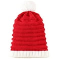 thumbnail image 3 of 2PCS Santa's Knit Hat Womens Beanie Winter Hat Soft Family Matching Xmas Hat Christmas New Year Gifts, 3 of 6