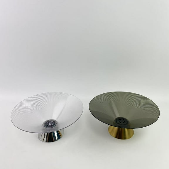 FLGJSD Fruit bowls,Fruit Bowl - 10” Decorative Footed Bowl for Kitchen Counter, Tabletop, or Entryway Display - Ripple Centerpiece for Modern Home Décor