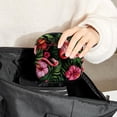 thumbnail image 6 of Sanitary Napkin Storage Bag for Girls Women, Portable First Period Pads Bag Tampons Holder Girls Travel Makeup Bag, Large Capacity Hibiscus Orchid Flower Pink Flamingos, 6 of 6