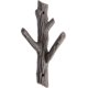 thumbnail image 4 of Juego de 2 ganchos decorativos para ramas de árboles, ganchos de pared de 3 ganchos, soporte de hierro fundido resistente, decoración natural única JAMW Sencillez, 4 of 5