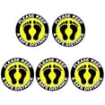 thumbnail image 1 of jifeng 2-6pack 5pcs/set Social Distancing Floor Decals Sticker 6 Feet Floor Sign Notice 6 Pcs, 1 of 9