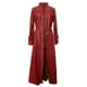 thumbnail image 4 of Abrigo de Cuero Largo Sólido Erógeno de Moda Para Mujer Otoño E Invierno Abrigo Cortavientos de Cuero de Imitación Odeerbi  ODB-6, 4 of 6